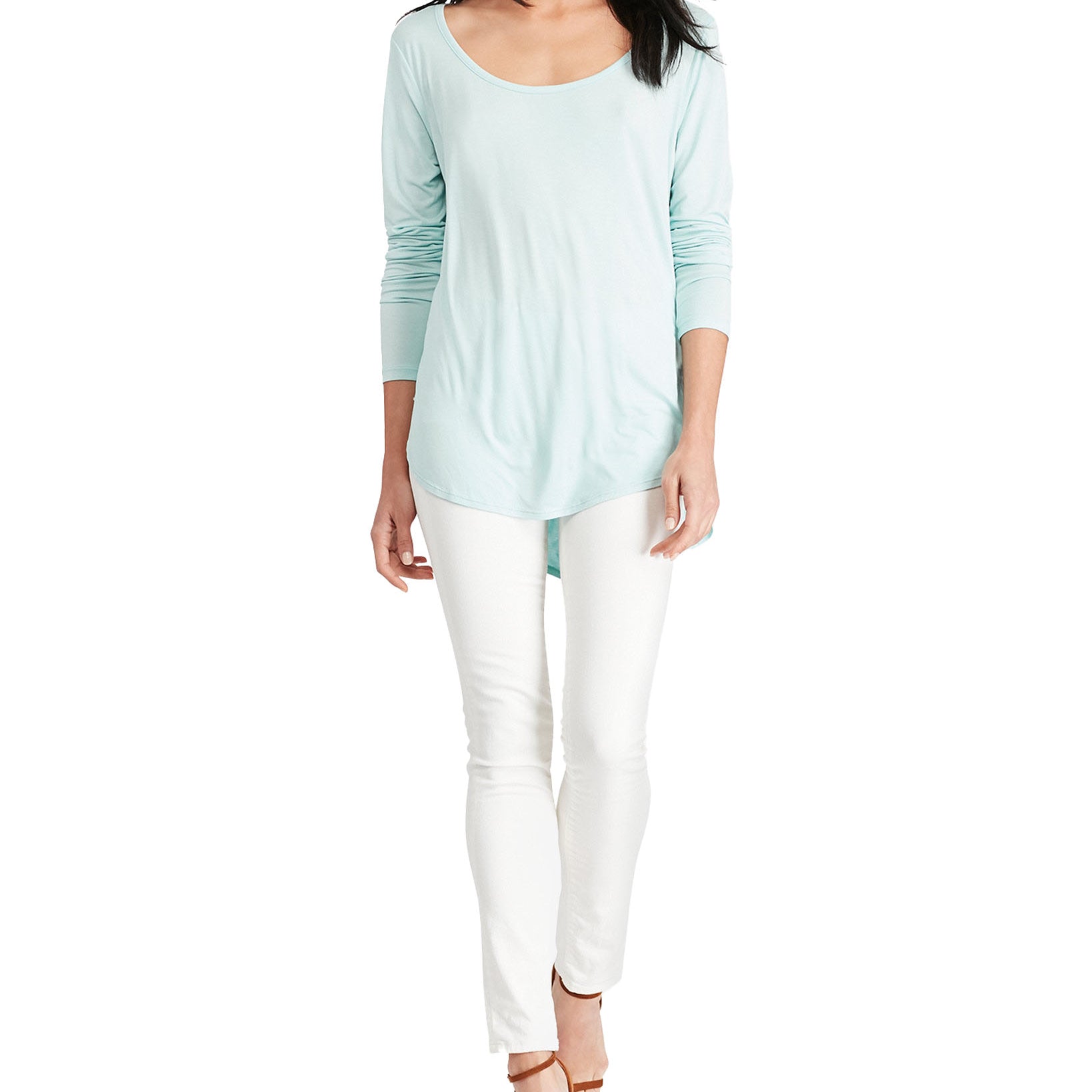 Polo Ralph Lauren Women Jersey Scoop Neck T Shirt