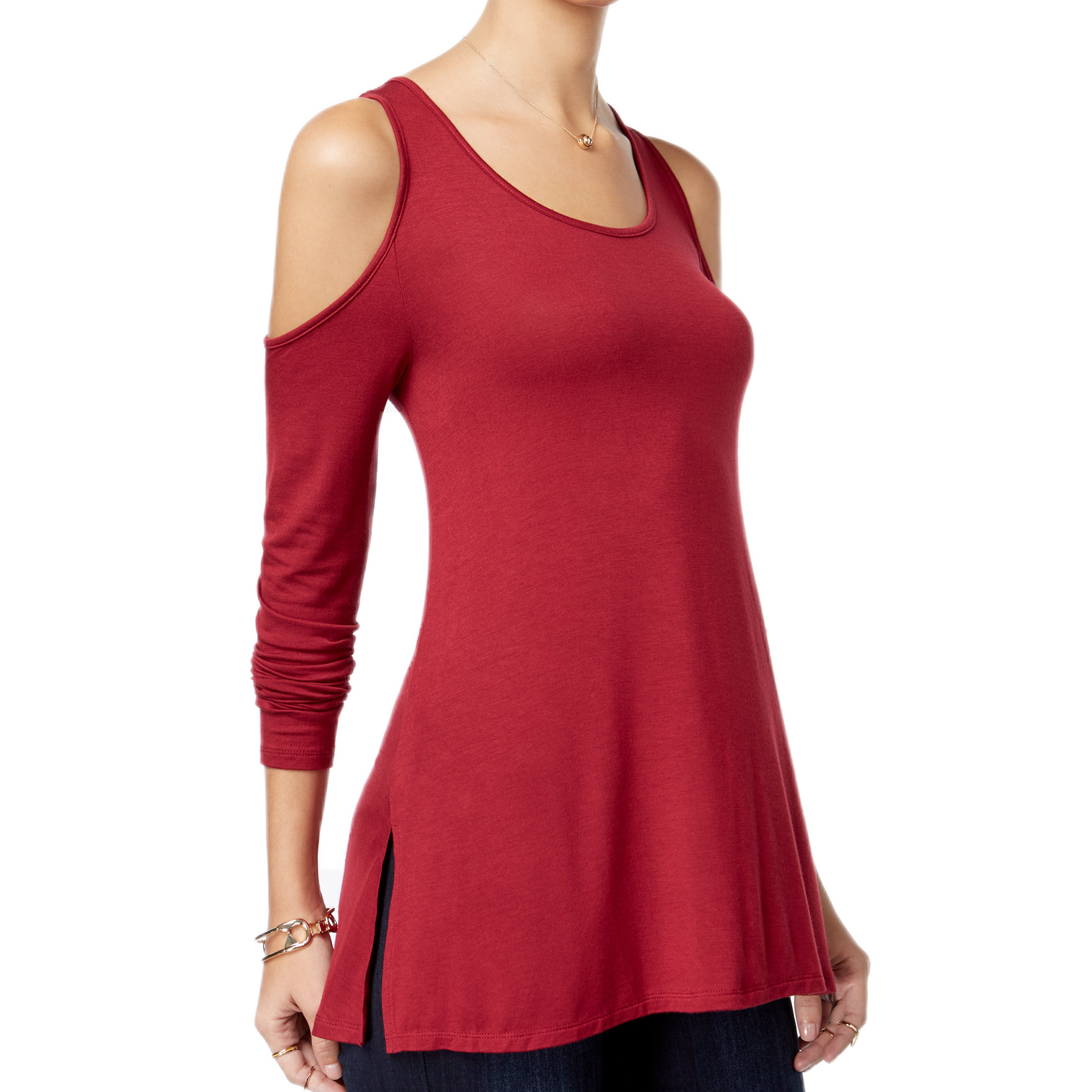 Ultra Flirt Women Cold Shoulder Top