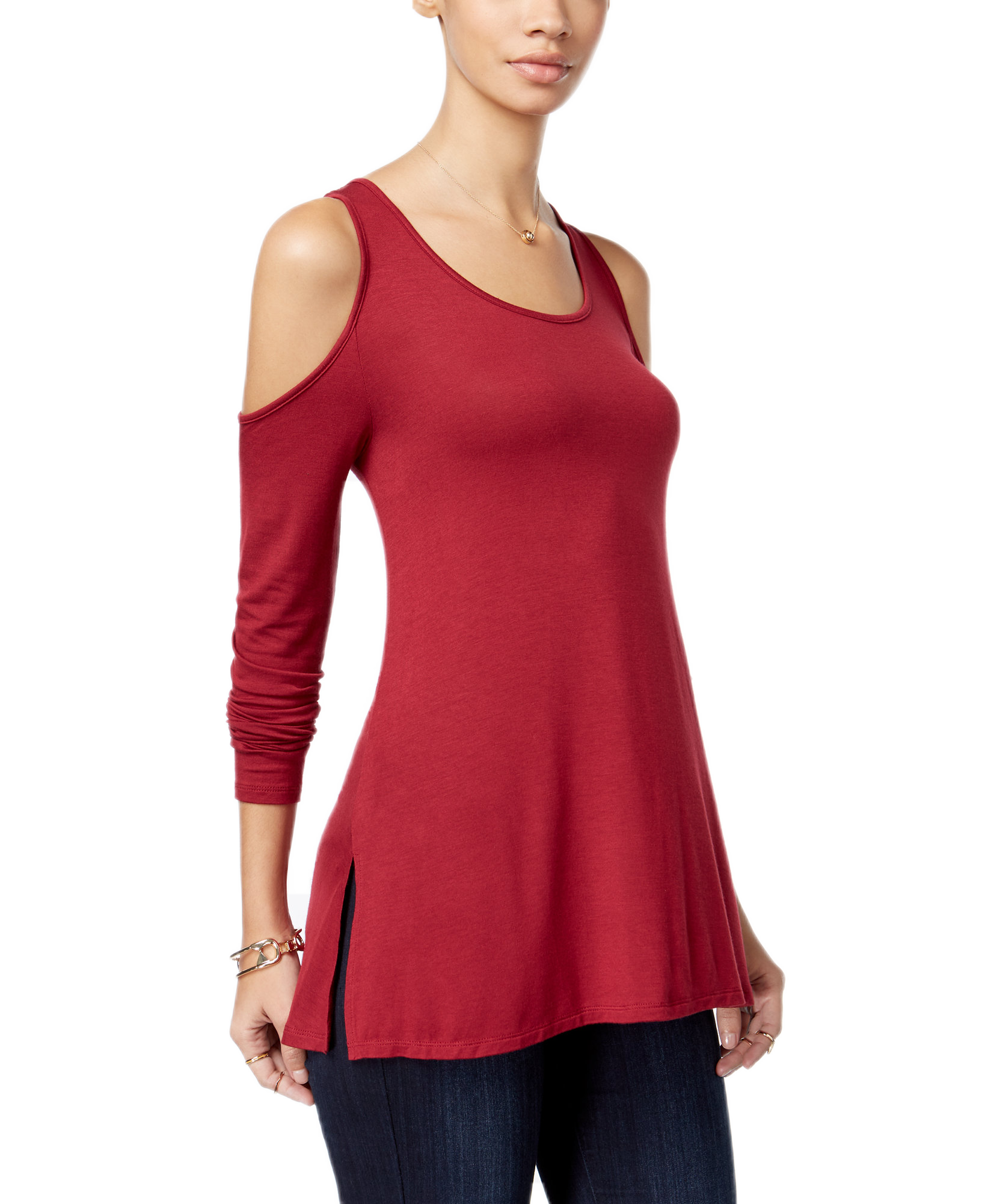 Ultra Flirt Women Cold Shoulder Top