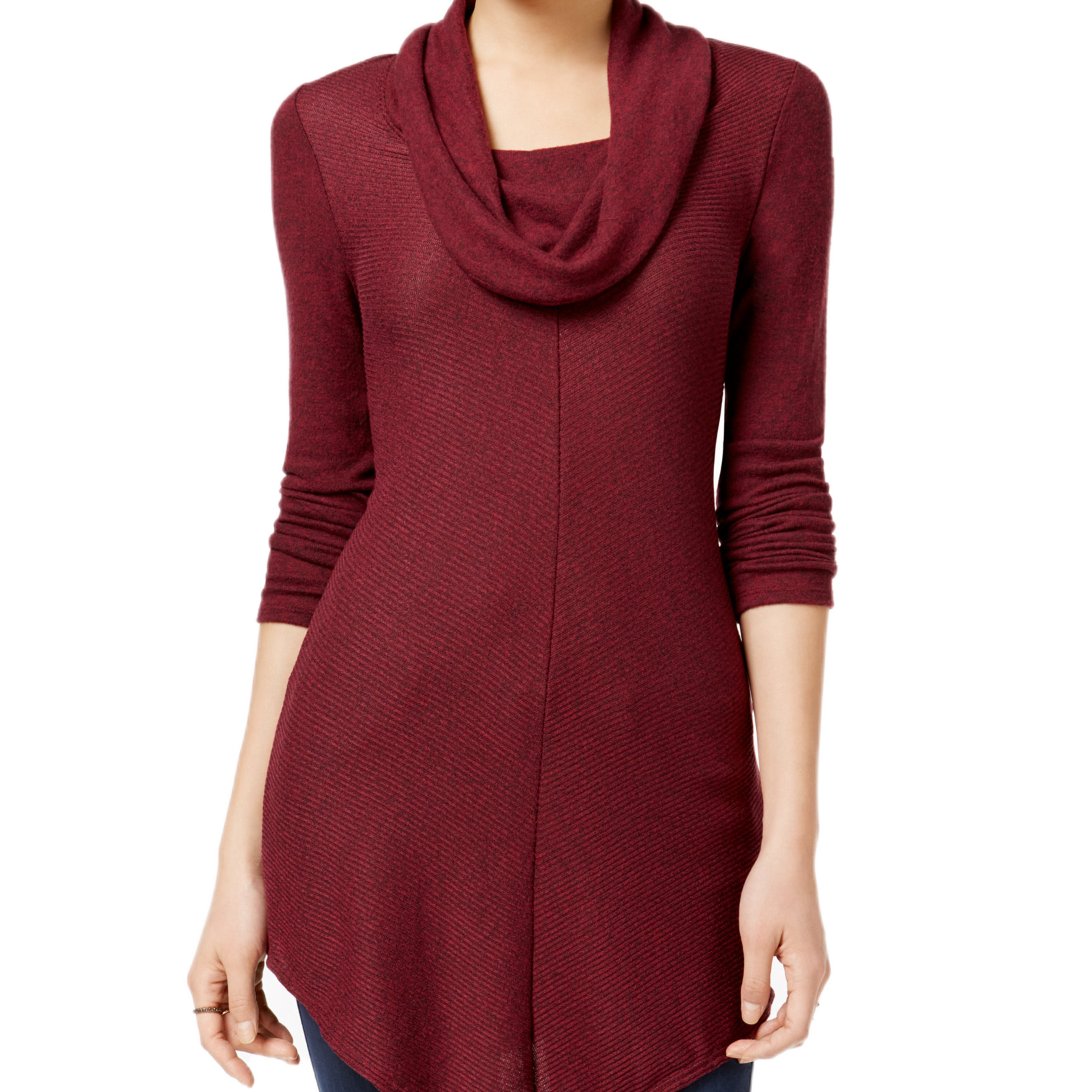 BCX Juniors Cowl Neck Sweater Bordeaux