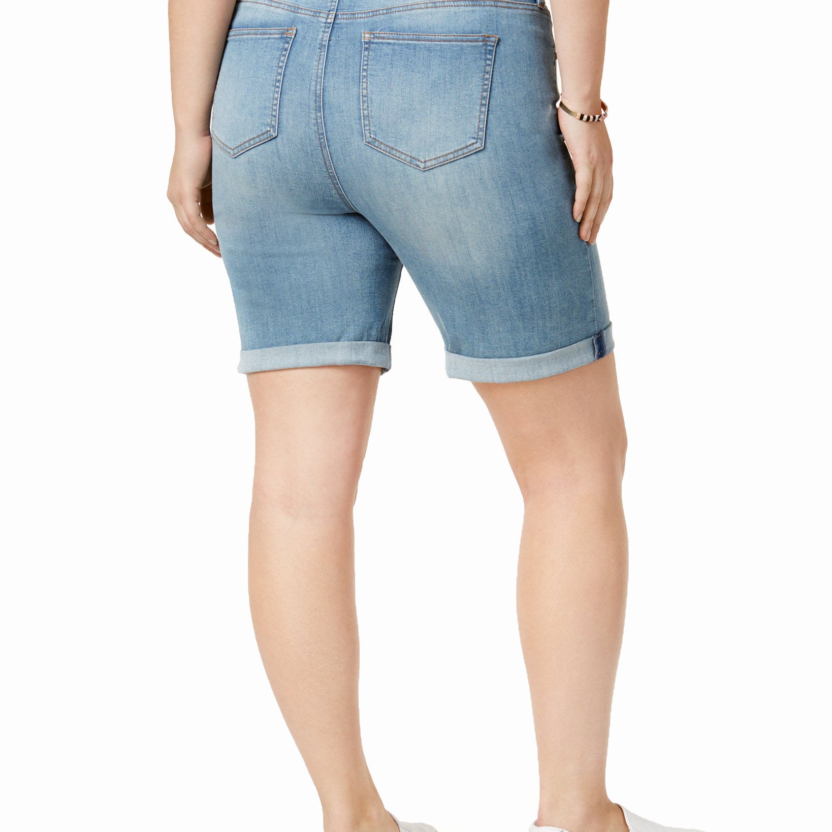 Celebrity Pink Women Plus Trendy Denim Bermuda Shorts