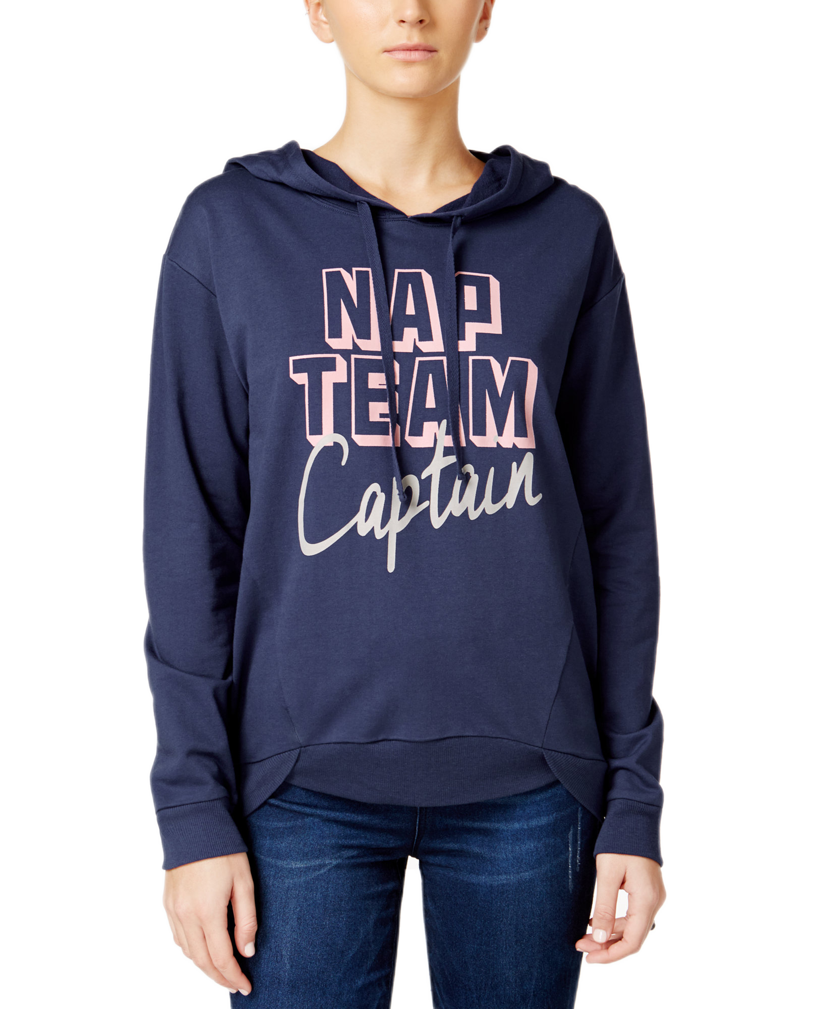 Rebellious One Juniors Nap Team Captain Graphic Hoodie Navy
