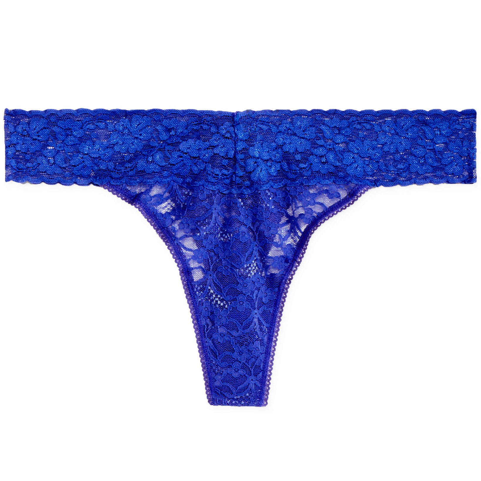 Jenni by Jennifer Moore Women Lace Thong Blue Lapis
