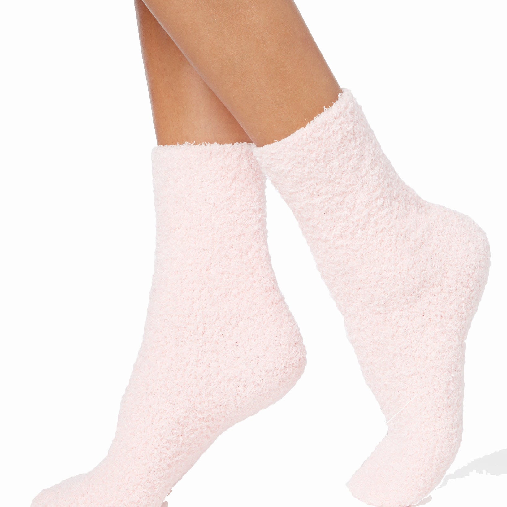 Charter Club Women Super Soft Solid Crew Socks Pink