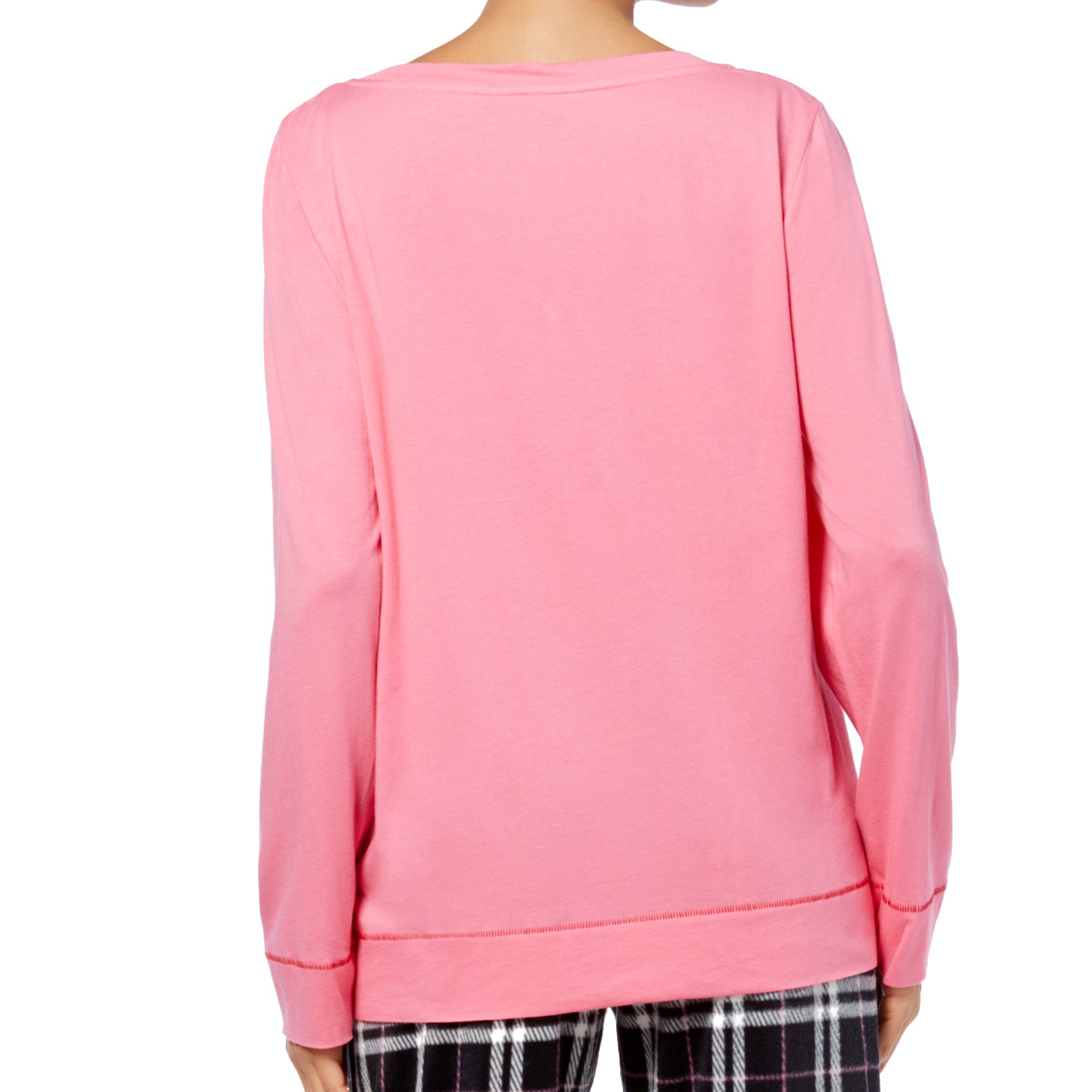 Hue Women Holiday Print French Terry Pajama Top