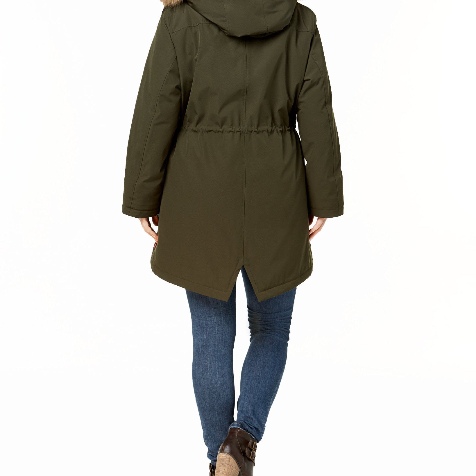 Levis Women Plus Faux Fur Trimmed Parka