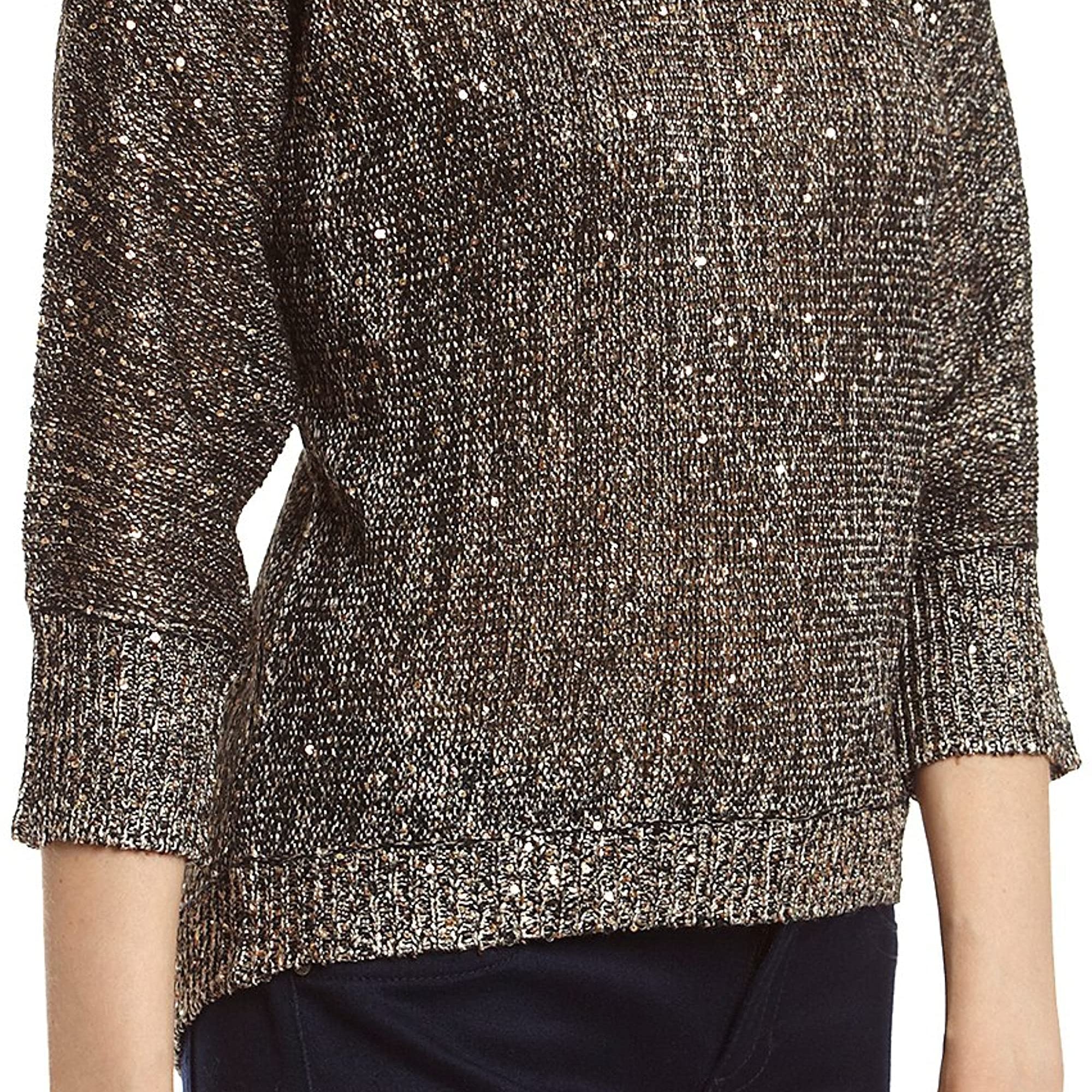 XOXO Juniors Chain Detail Sequin Pullover Sweater