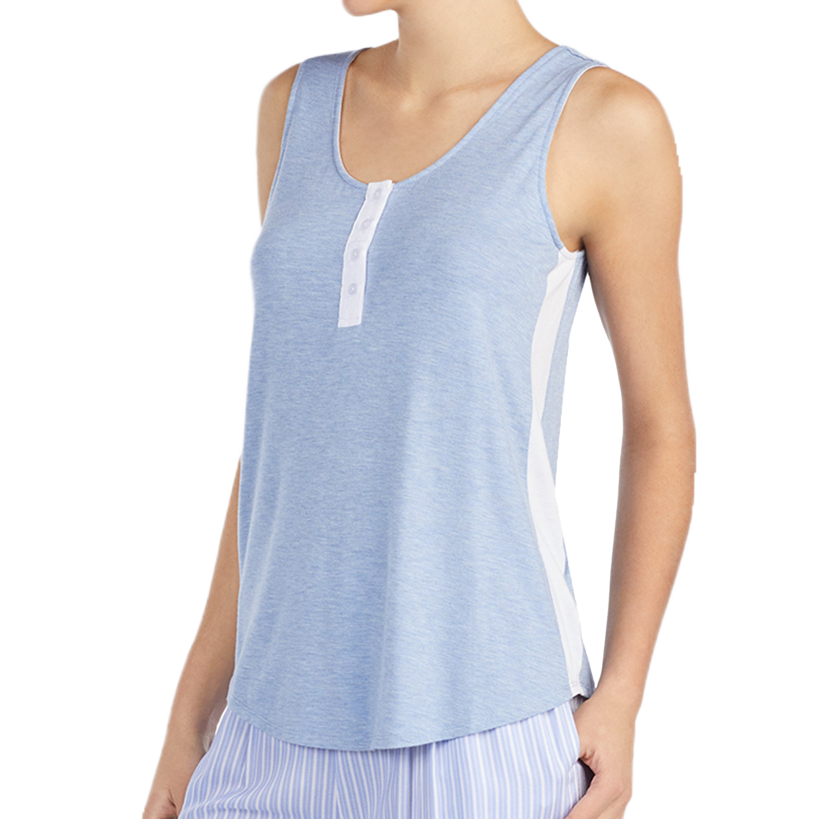 DKNY Women Contrast Stripe Tank Top