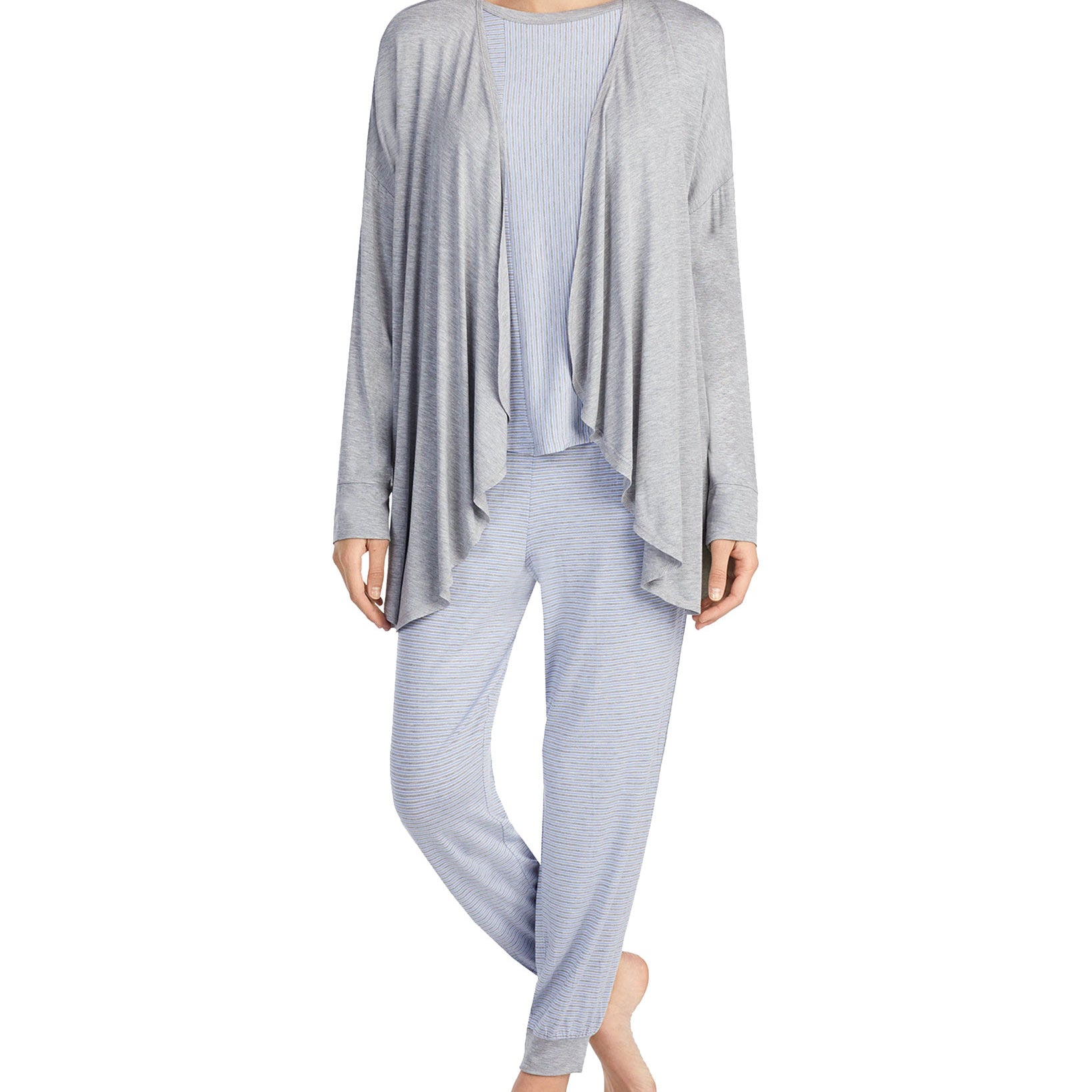 DKNY Women Contrast Print Jogger Pajama Pants