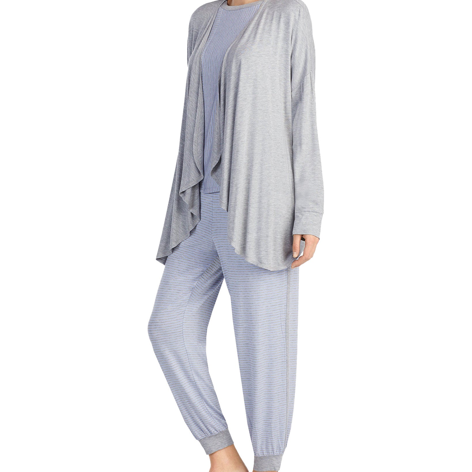 DKNY Women Contrast Print Jogger Pajama Pants