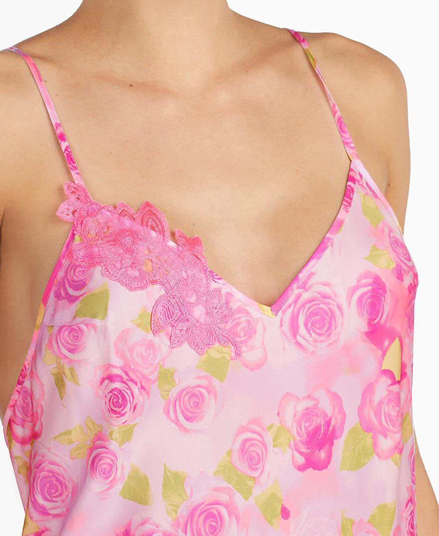 Betsey Johnson Women Floral Embroidered Pajama Top