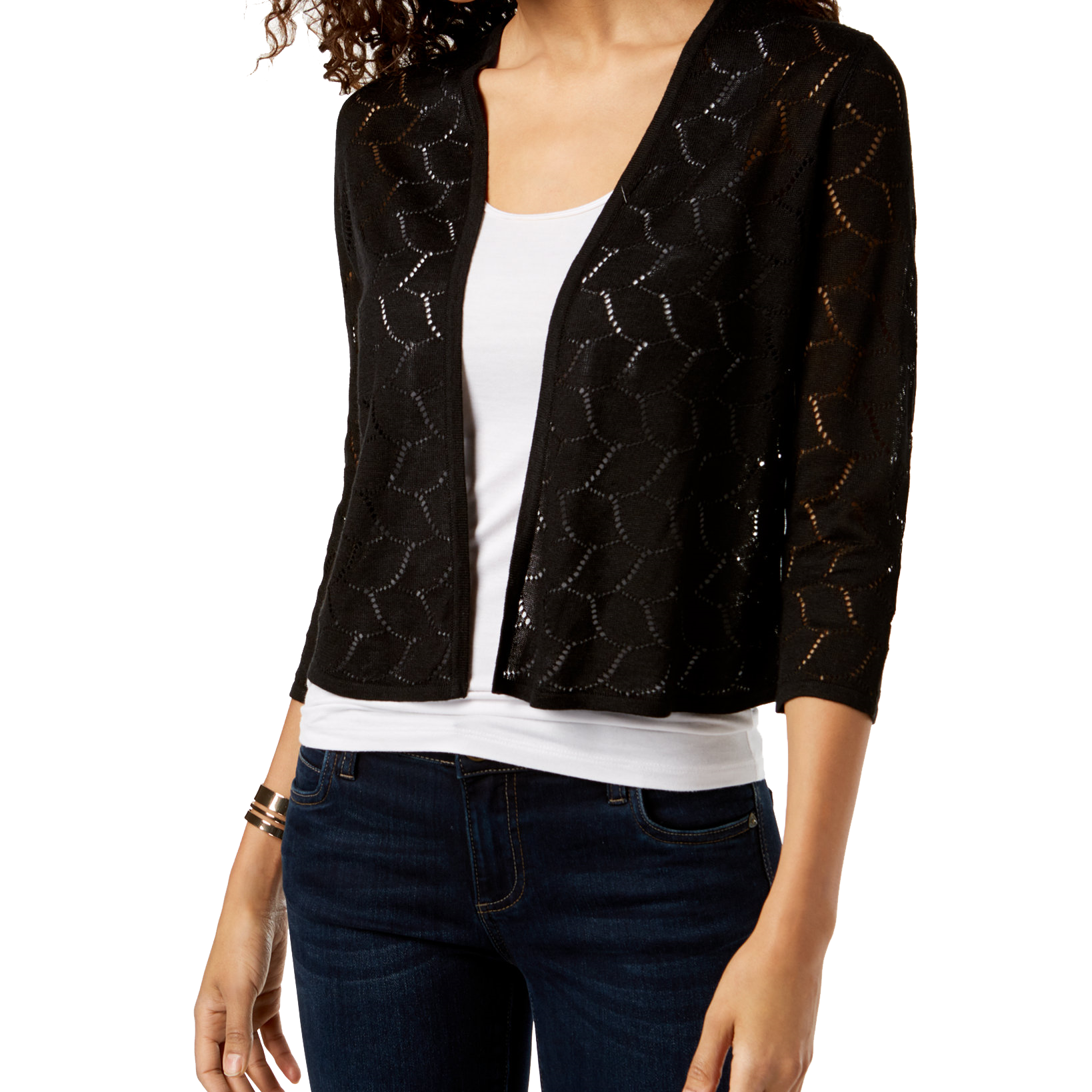 Charter Club Women Pointelle Completer Cardigan