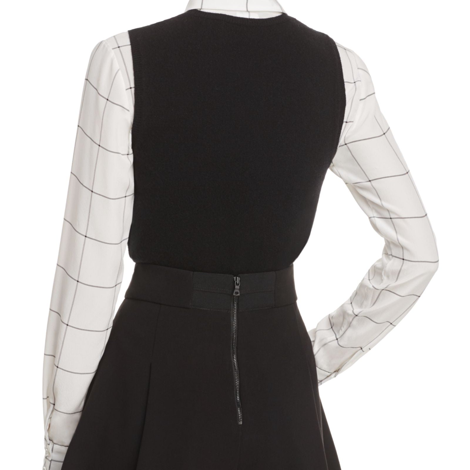 Alice and Olivia Women Olette Pleated Back Zip Shorts