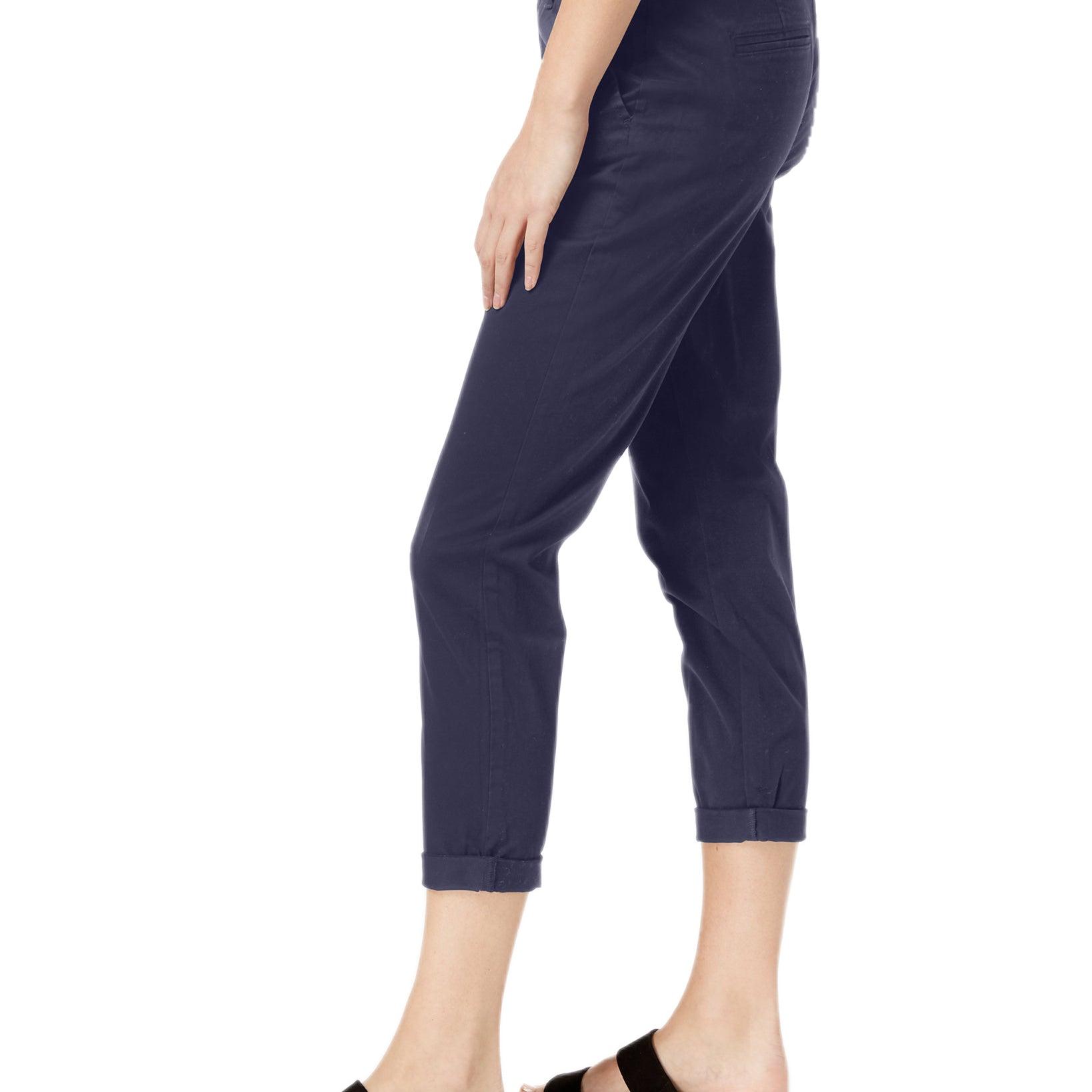 Maison Jules Women Slim Ankle Pants Blue Indigo