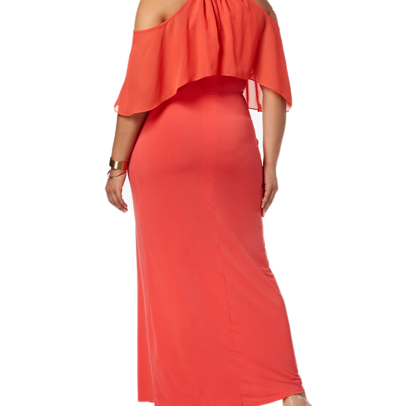 NY Collection Women Plus Cold Shoulder Maxi Dress