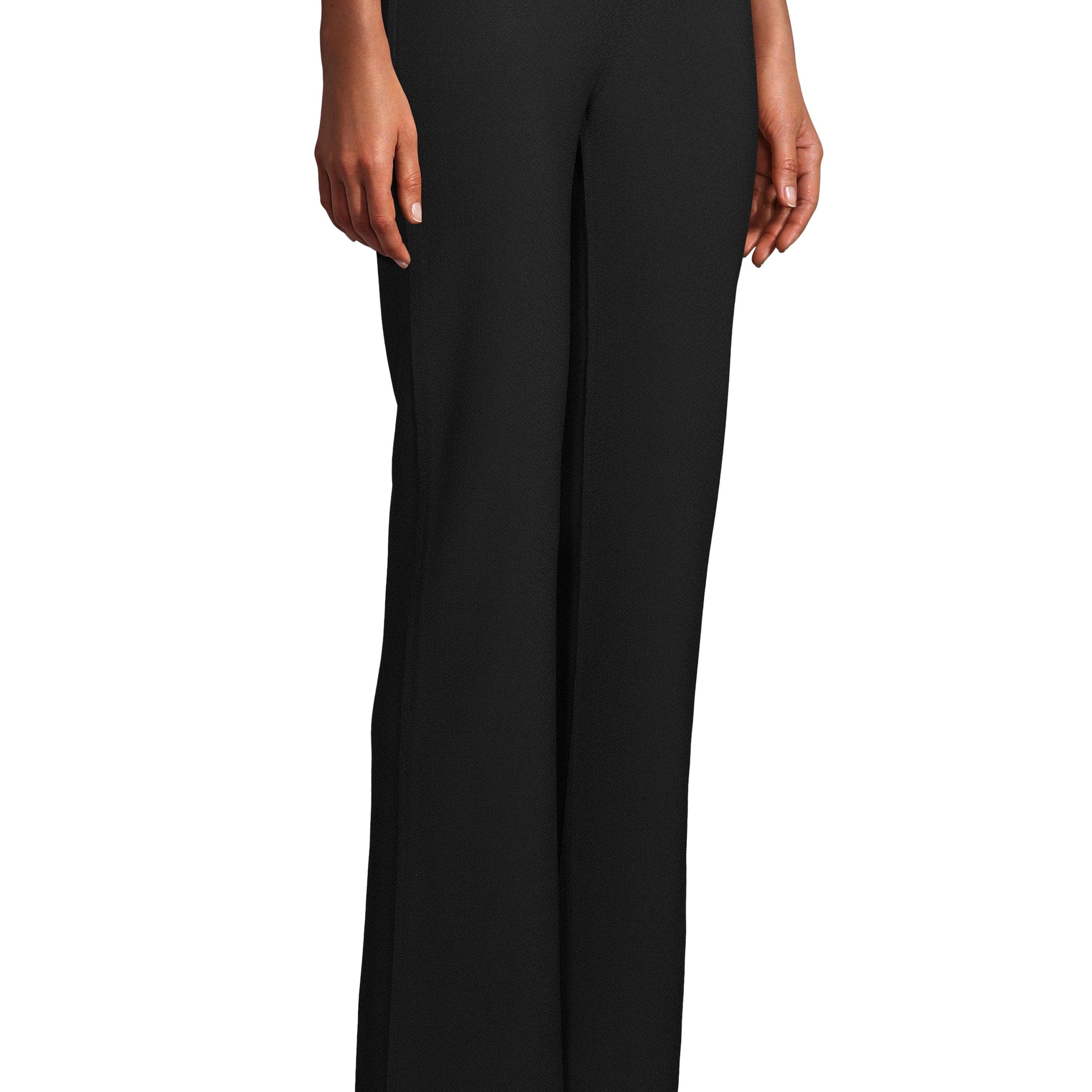 Anne Klein Women Double Knit Flare Pants