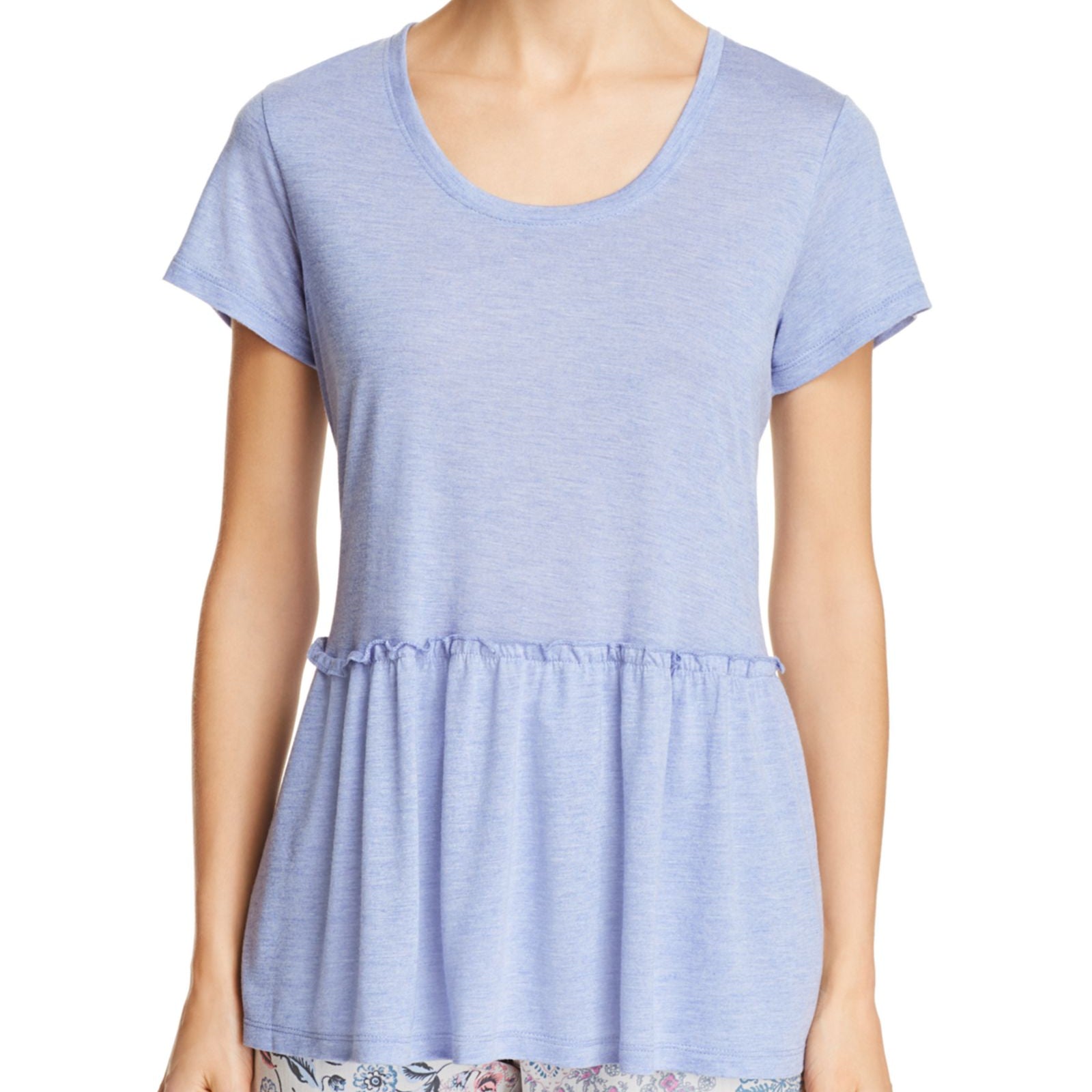 Josie Women Avant Garden Short Sleeve Tee Heather Violet Blue