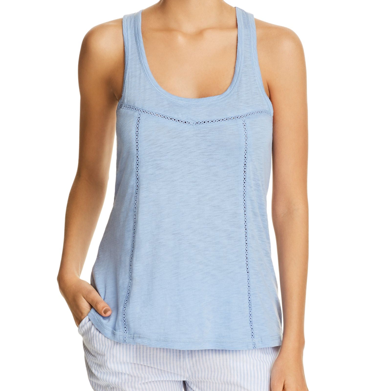 PJ Salvage Women Riveting Basics Tank Blue