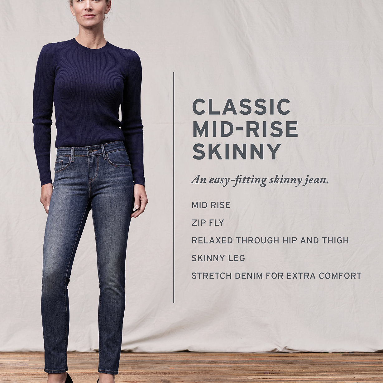 Levis Women Classic Mid Rise Skinny Jeans
