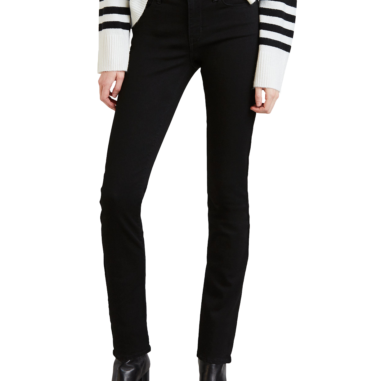 Levis Women Classic Mid Rise Skinny Jeans Black