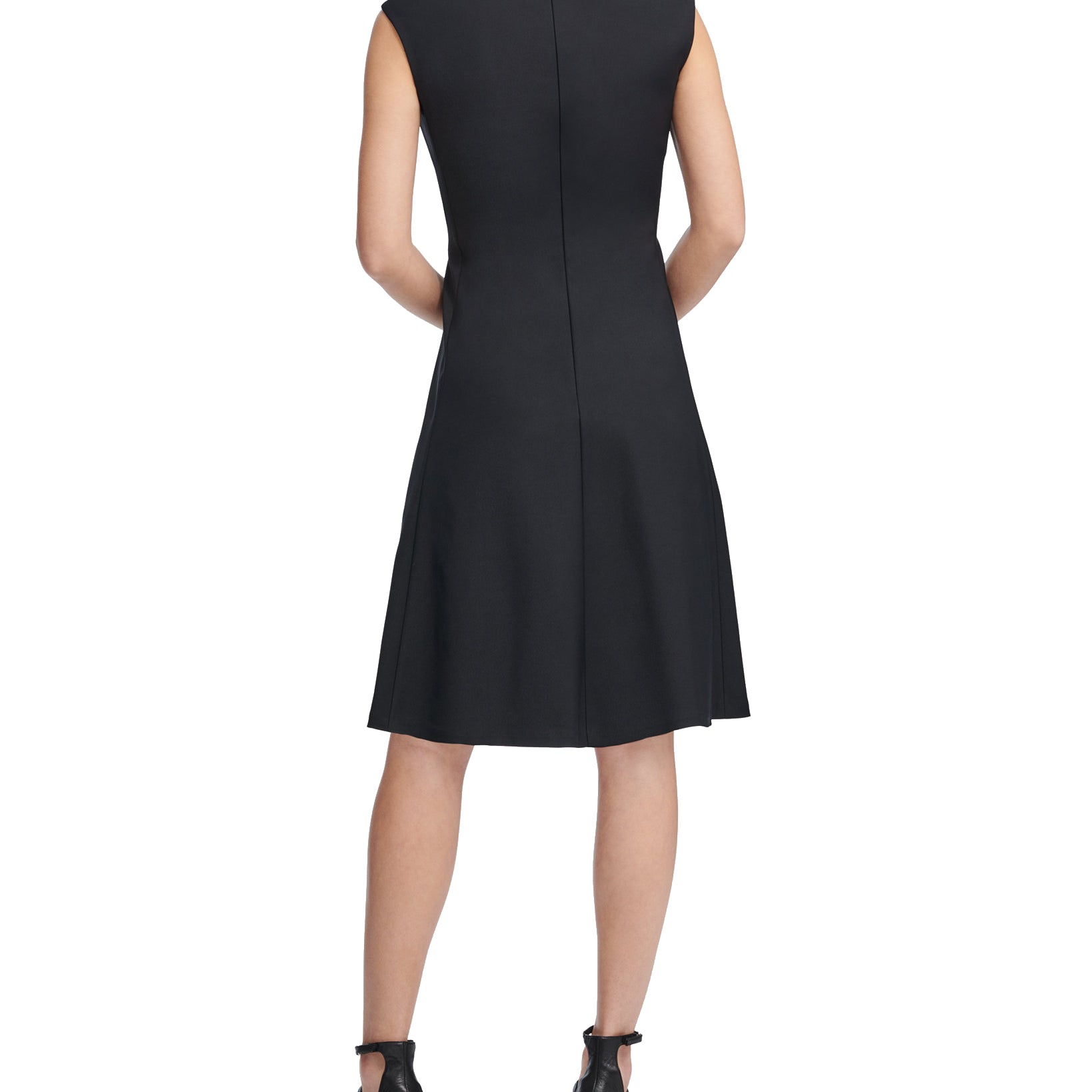 DKNY Women Cap Sleeve Keyhole Fit & Flare Dress