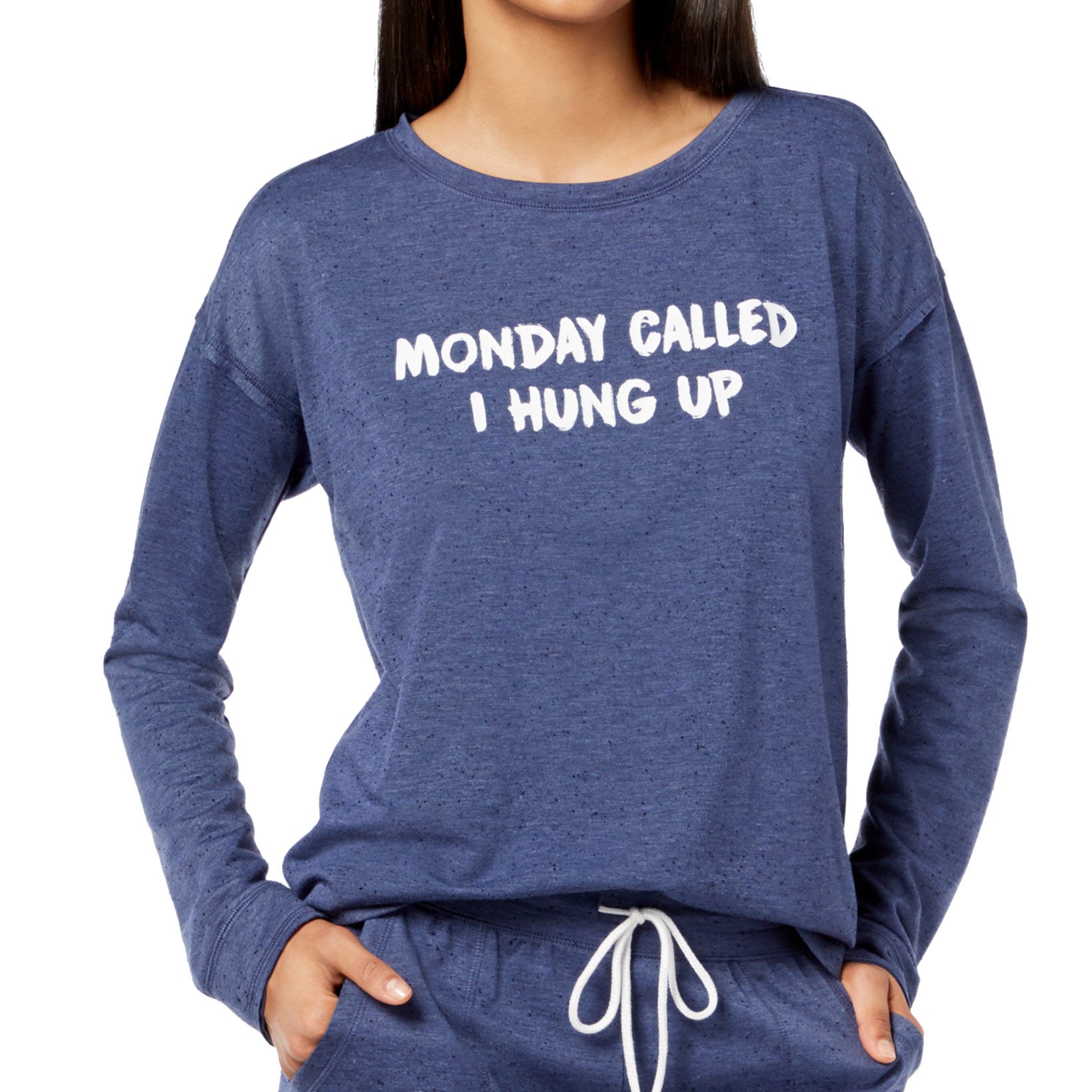 Jenni by Jennifer Moore Women Graphic Pajama Top Monday Called