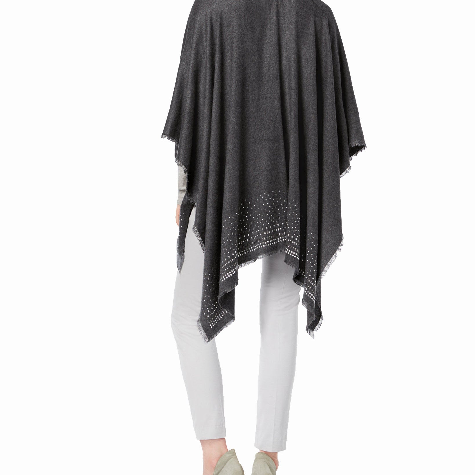 Charter Club Women Super Soft Embellished Poncho