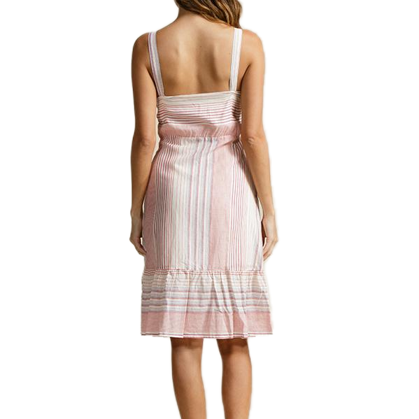 Lucca Couture Women Angelina Square Neck Ruffle Dress