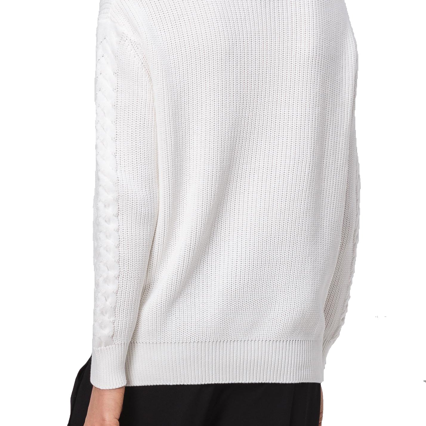 DKNY Women Cable Knit Crewneck Pullover Sweater