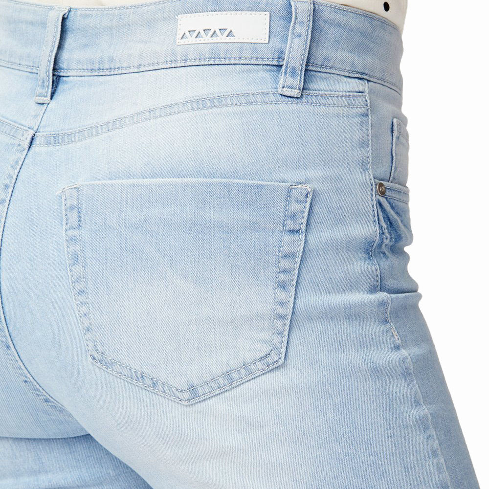 Dollhouse Women Frayed High Rise Denim Bermuda Shorts