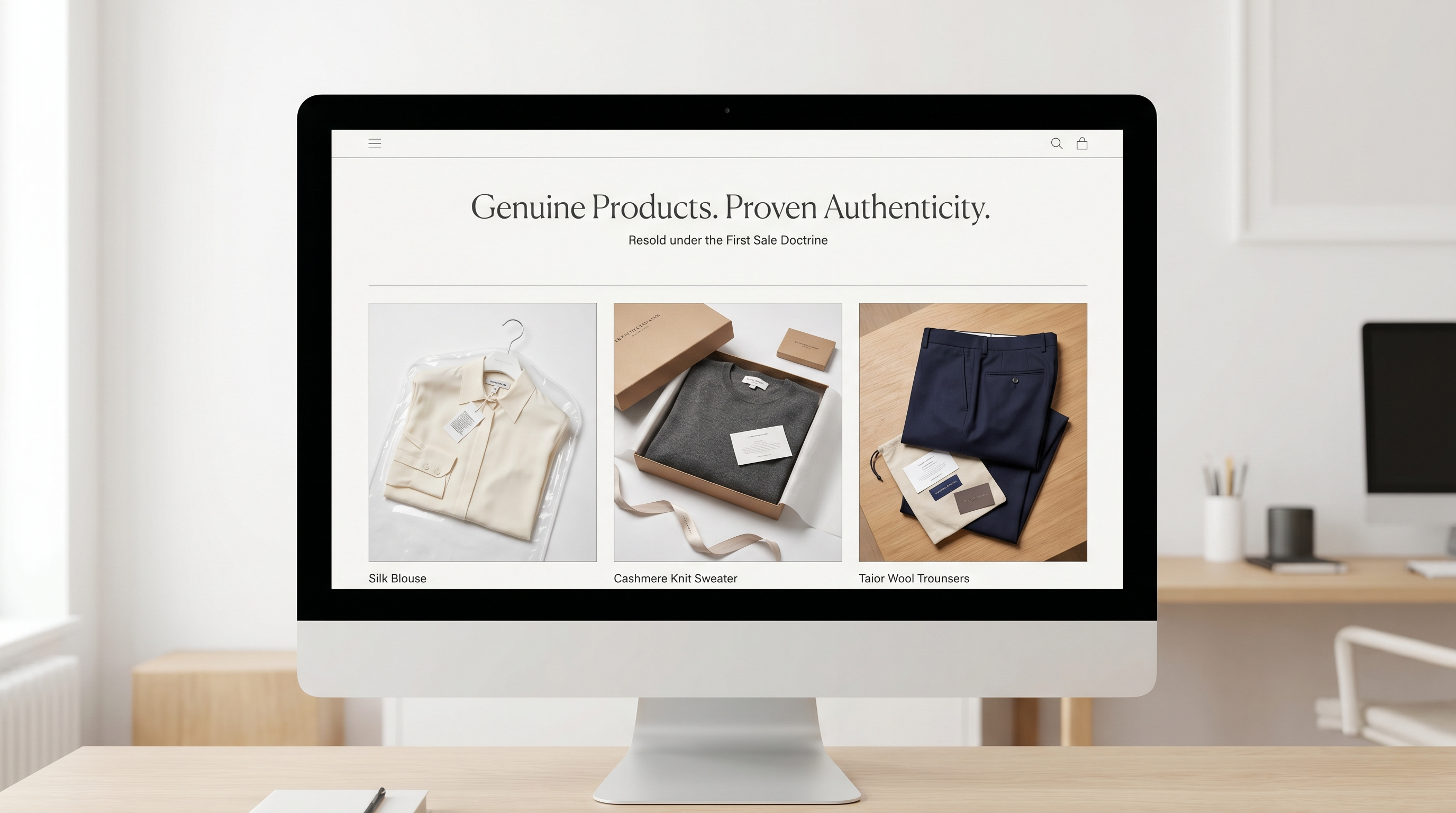 First Sale Doctrine and Authentic Products at Online Warehouse Sale