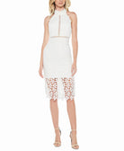 Bardot Women Gemma Lace Sheath Dress Ivory