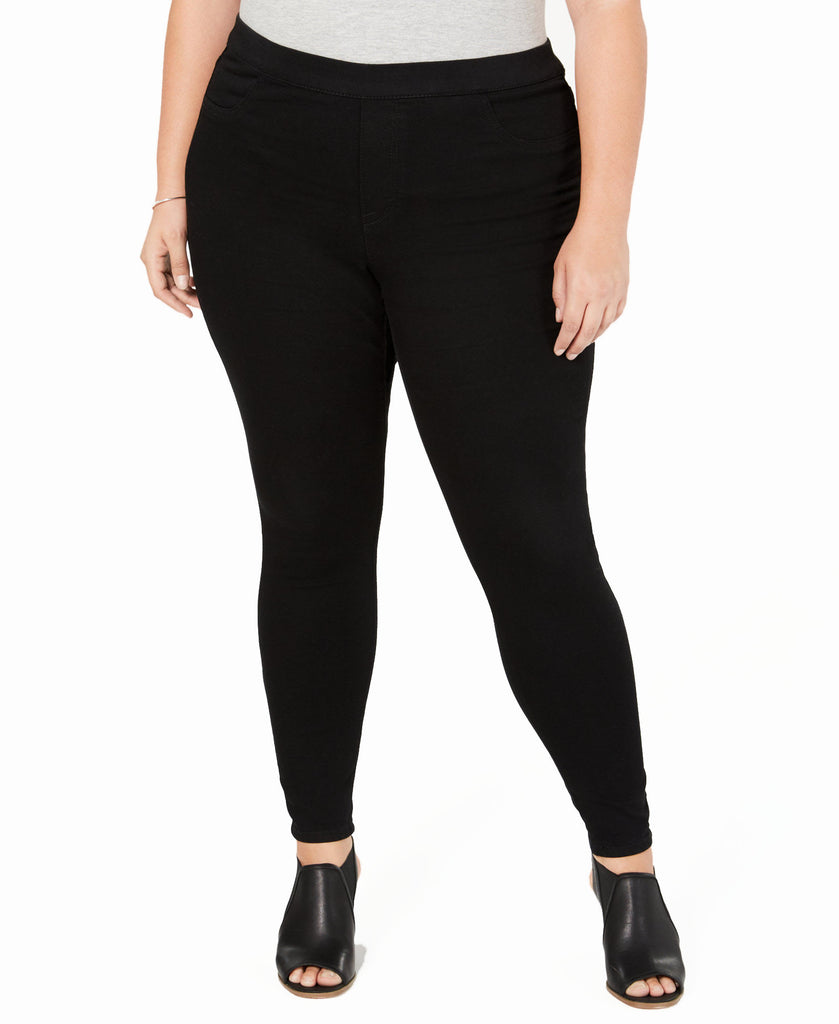 Style & Co Women Plus Jeggings Black Rinse