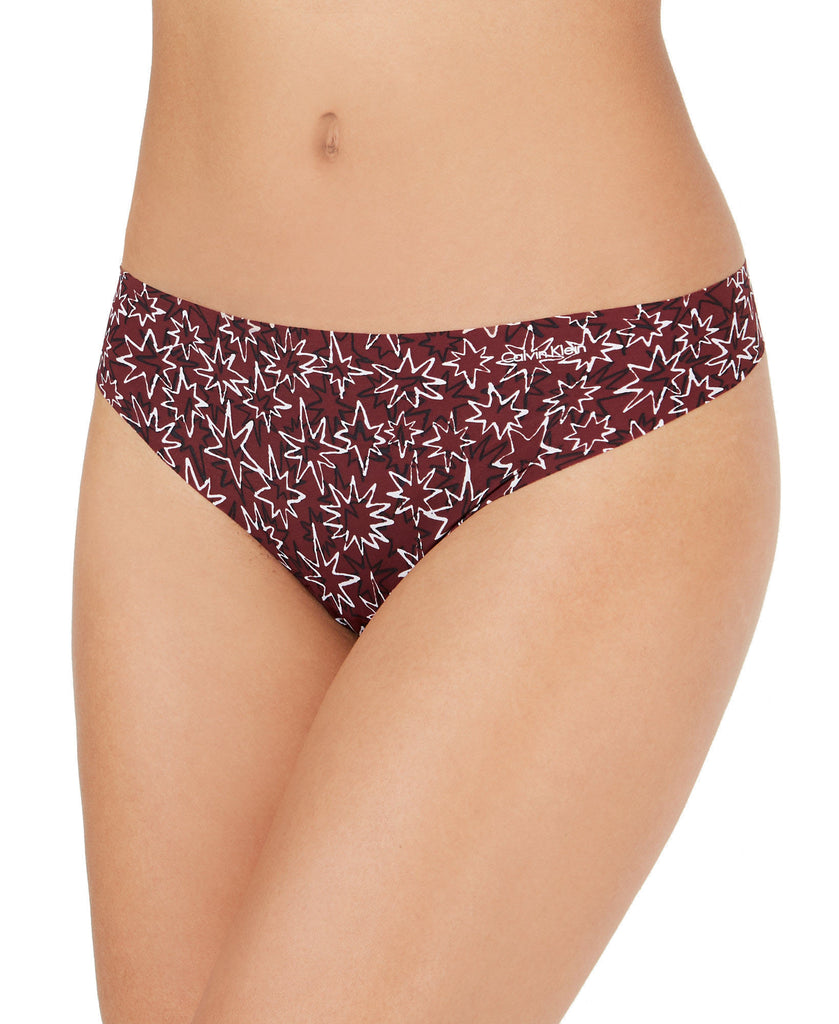 Calvin Klein Women Invisibles Thong Underwear D3428 Starburst Phoebe