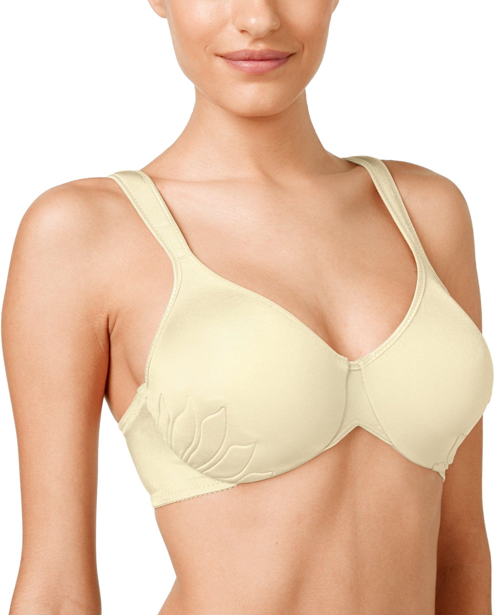 Bali Women Live It Up 2 Ply Seamless Underwire Comfort Bra 3353 Vanilla