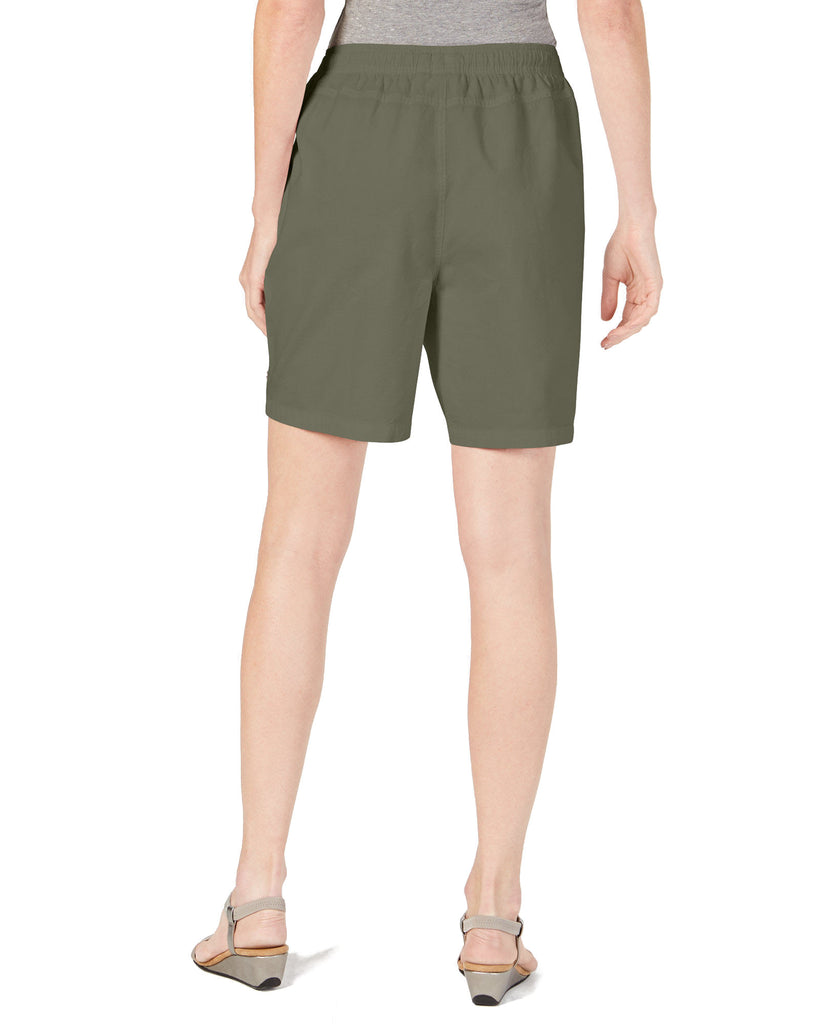 Karen Scott Women Petite Cotton Pull On Shorts