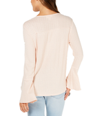 Style & Co Women V Neck Bell Sleeve Top