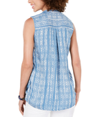 Style & Co Women Side Seam Sleeveless Shirt