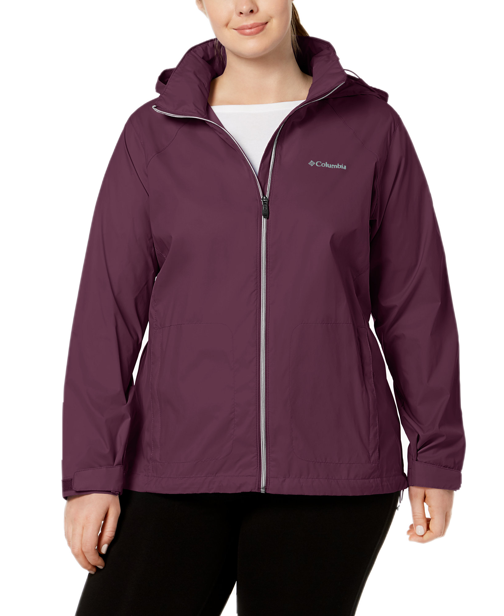 Columbia Women Plus Switchback III Jacket Black Cherry