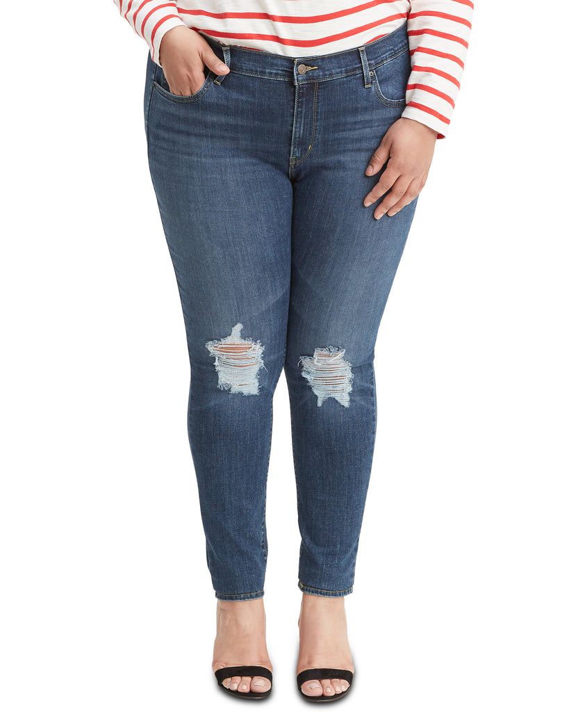 Levis Women Plus Trendy 711 Skinny Jeans Maui Breeze