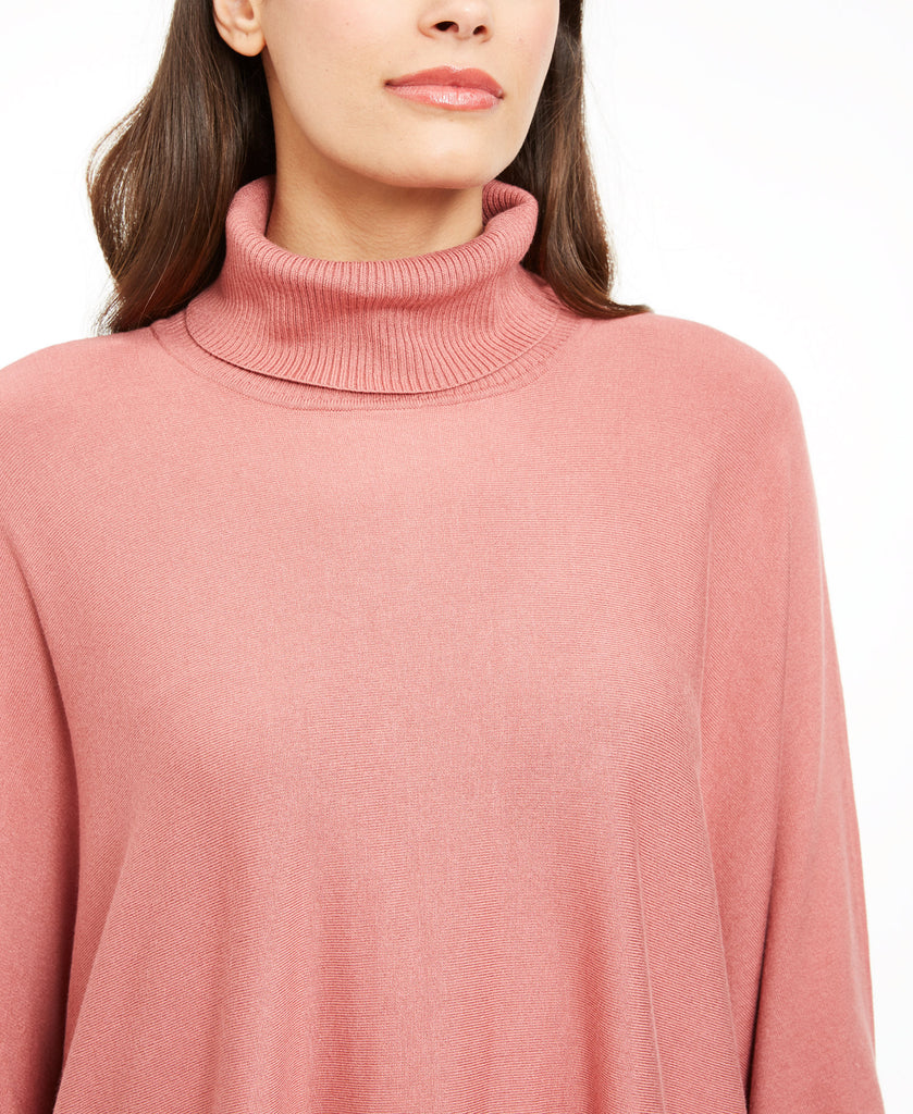 Alfani Women Turtleneck Poncho Sweater