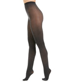 INC International Concepts Women Herringbone Tights With Metallic Black
