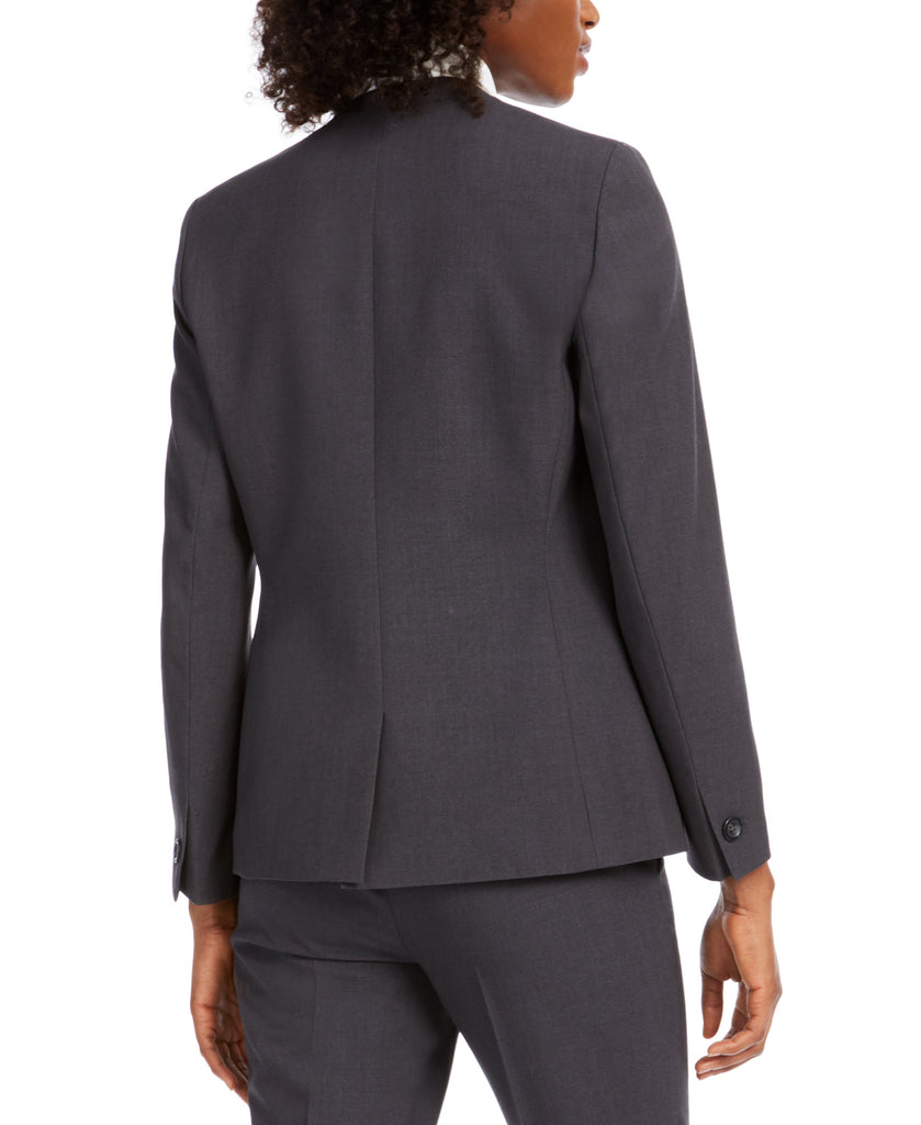 Bar III Women Collarless Open Front Blazer