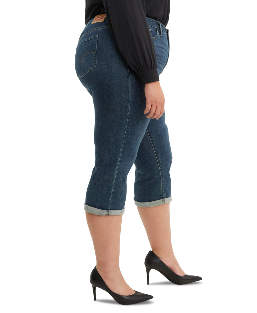 Levis Women Plus Trendy Shaping Capri Jeans