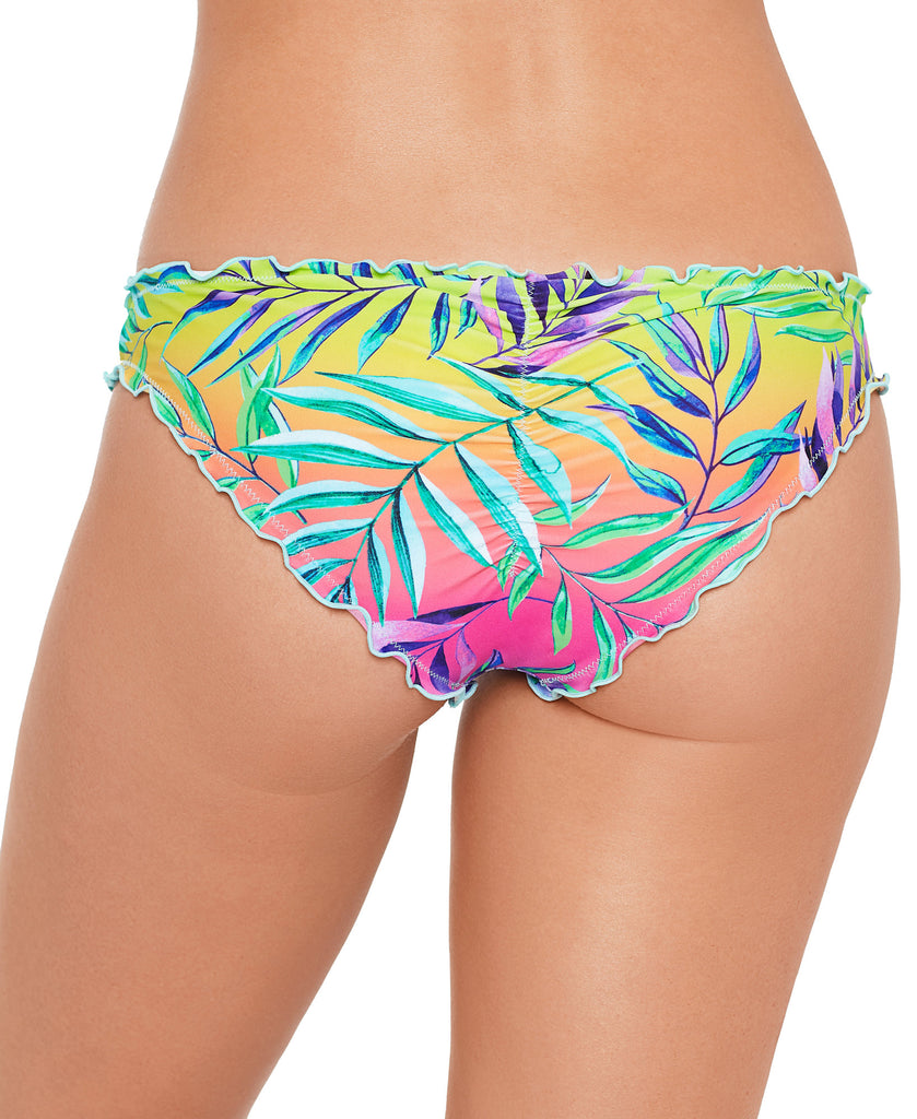 Salt + Cove Women Tropical Punch Printed Ruffled Hipster Bikini Bottoms