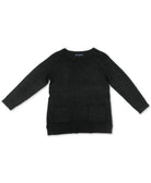 Karen Scott Women Patch Pocket Sweater Charcoal Heather