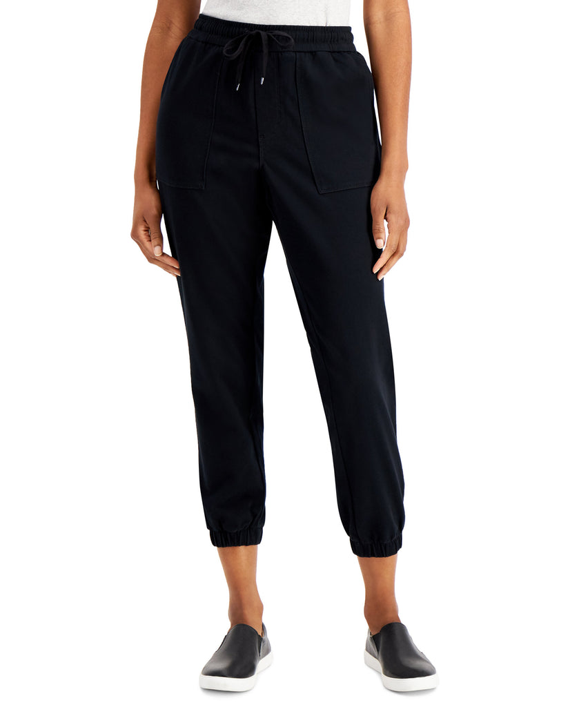 Style & Co Women Jogger Pants Deep Black