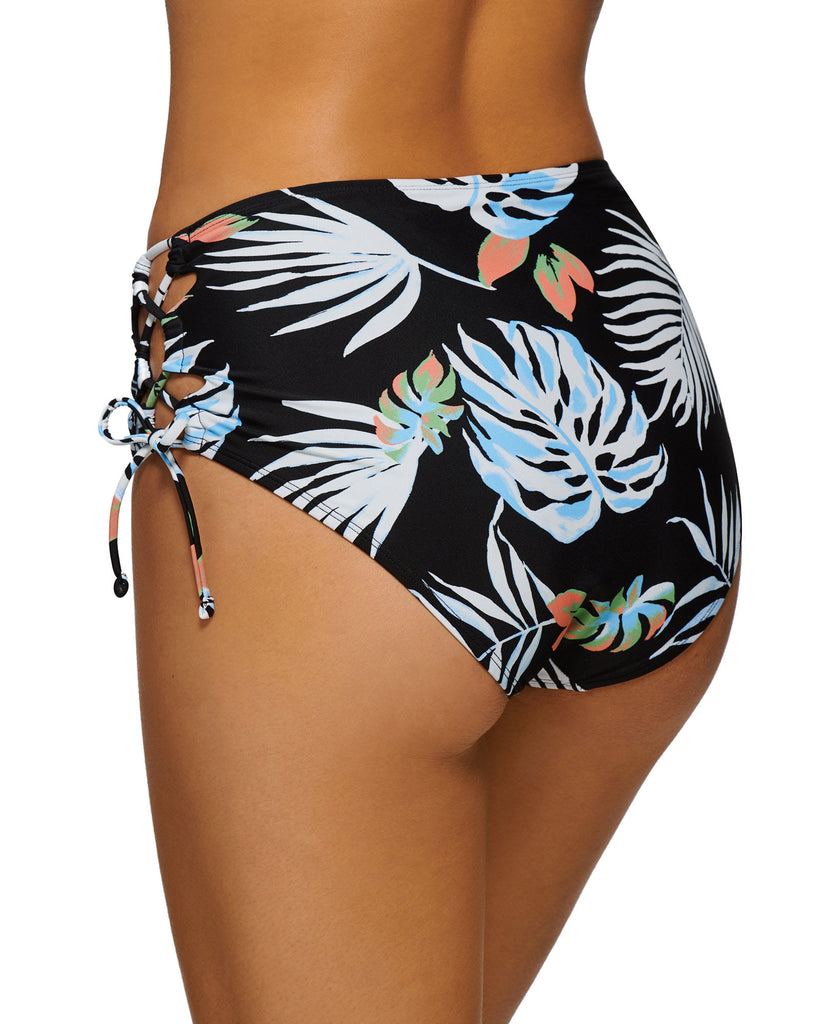 Hula Honey Women Aloha Breeze Lace up Side High Waist Bottoms