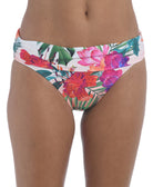 La Blanca Women Side Shirred Hipster Bottom Bird Of Paradise