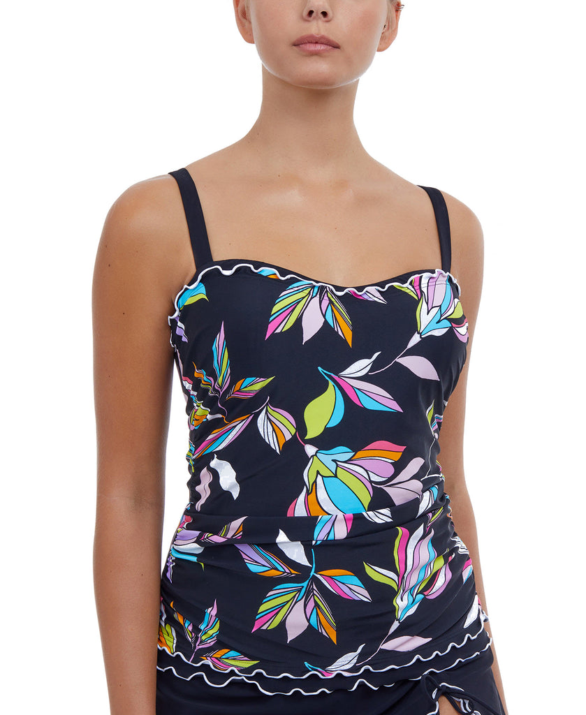 Profile by Gottex Women Monaco Printed D Cup Tankini Top Multi